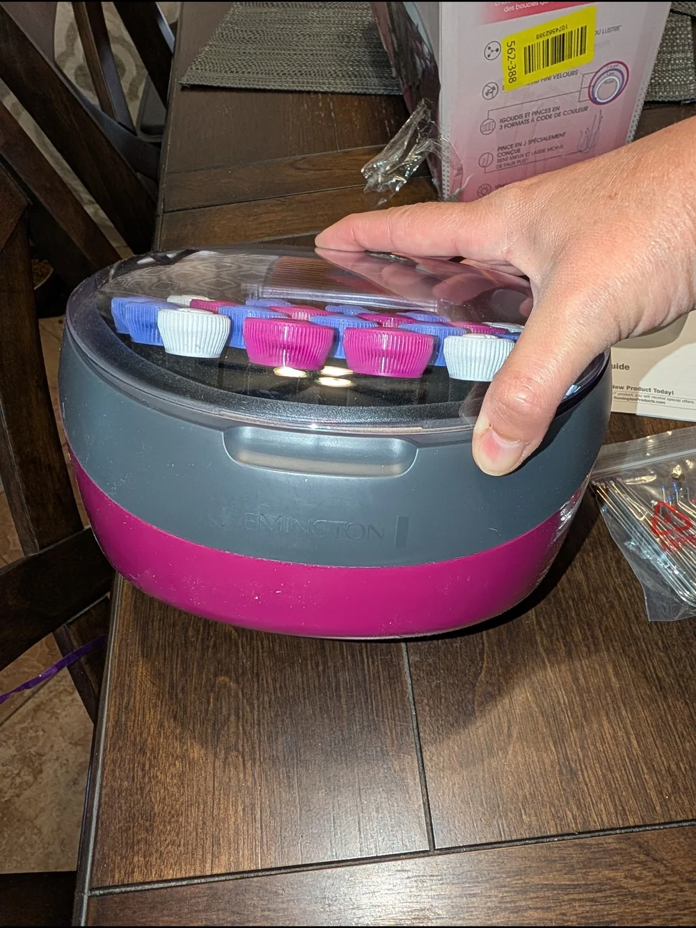 Remington Ionic Conditioning Hair Setter 20 Velvet Rollers Hot Rollers Curling.